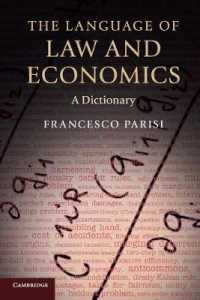 法と経済学辞典<br>The Language of Law and Economics : A Dictionary