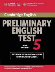 Cambridge Preliminary English Test 5 Student's Book with Answers. （1 Student）