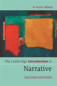 ケンブリッジ版ナラティヴ入門<br>The Cambridge Introduction to Narrative (Cambridge Introductions to Literature) （2ND）