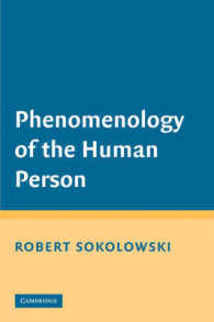 人格の現象学<br>Phenomenology of the Human Person