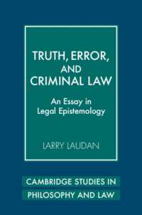 Truth, Error, and Criminal Law : An Essay in Legal Epistemology (Cambridge Studies in Philosophy and Law)