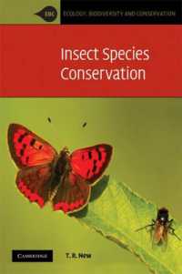 Insect Species Conservation (Ecology, Biodiversity and Conservation)