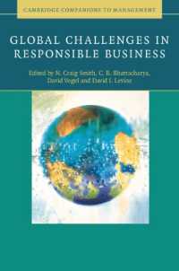 企業責任：グローバルな課題<br>Global Challenges in Responsible Business (Cambridge Companions to Management)