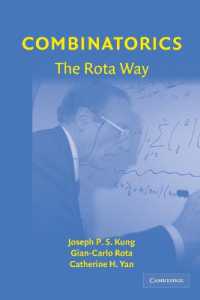 組合せ論：ロタの方法<br>Combinatorics: the Rota Way (Cambridge Mathematical Library)