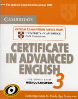 Cambridge Cae 3 for updated exam Student's Book without Answers. （1 Student）