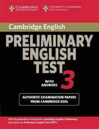 Cambridge Preliminary English Test 3 Student's Book with Answers. 2nd ed. （2ND STDT）