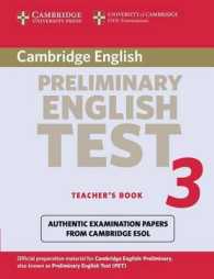 Cambridge Preliminary English Test 3 Teacher's Book. 2nd ed.