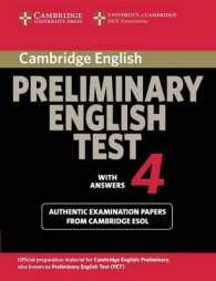 Cambridge Preliminary English Test 4 Student's Book with Answers. 〈4〉