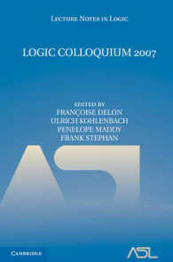 論理学会議2007<br>Logic Colloquium 2007 (Lecture Notes in Logic)