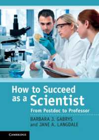 科学者として成功する方法：ポスドクから教授職まで<br>How to Succeed as a Scientist : From Postdoc to Professor
