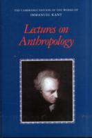 英訳カント全集：人間学講義集<br>Lectures on Anthropology (The Cambridge Edition of the Works of Immanuel Kant)