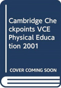 Cambridge Checkpoints Vce Physical Education 2001 (Cambridge Checkpoints) -- Paperback (English Language Edition)