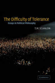 寛容の困難：政治哲学論集<br>The Difficulty of Tolerance : Essays in Political Philosophy