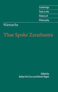 Nietzsche: Thus Spoke Zarathustra (Cambridge Texts in the History of Philosophy)