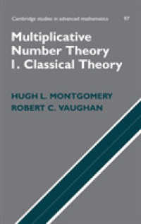 Multiplicative Number Theory I : Classical Theory (Cambridge Studies in Advanced Mathematics)