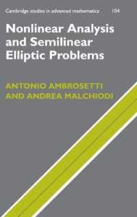 Nonlinear Analysis and Semilinear Elliptic Problems (Cambridge Studies in Advanced Mathematics)