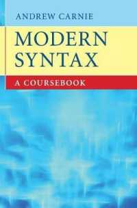 現代統語論入門<br>Modern Syntax : A Coursebook