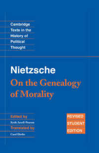 ニーチェ『道徳の系譜』その他の論集（英訳）<br>Nietzsche : On the Genealogy of Morality and Other Writings (Cambridge Texts in the History of Political Thought) （REV STU）