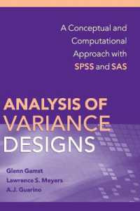Analysis of Variance Designs : A Conceptual and Computational Approach with SPSS and SAS