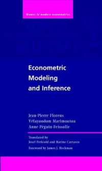計量経済学的モデリングと推論<br>Econometric Modeling and Inference (Themes in Modern Econometrics)