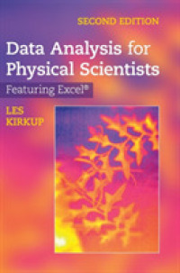 自然科学のためのデータ解析（第２版）<br>Data Analysis for Physical Scientists : Featuring Excel® （2ND）