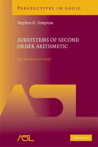 二階算術の部分体系（第２版）<br>Subsystems of Second Order Arithmetic (Perspectives in Logic) （2ND）