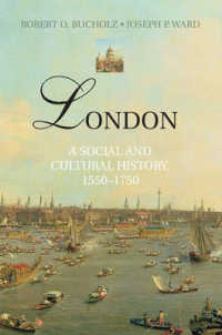 近代初期ロンドン社会・文化史<br>London : A Social and Cultural History, 1550-1750