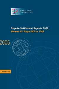 Dispute Settlement Reports 2006: Volume 3, Pages 845-1248 (World Trade Organization Dispute Settlement Reports)