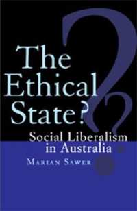 Ethical State? : Social Liberalism in Australia -- Paperback / softback