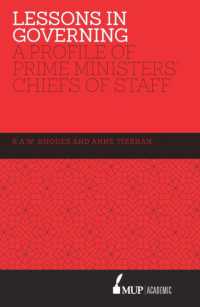 Lessons in Governing : A Profile of Prime Ministers' Chiefs of Staff -- Hardback