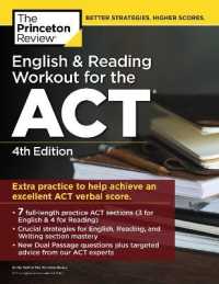 English and Reading Workout for the Act -- Paperback / softback （4 Revised）
