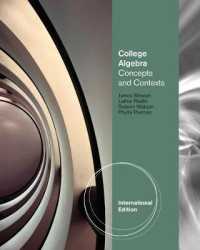 College Algebra : Concepts and Contexts, International Edition