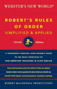 Webster's New World Robert's Rules of Order Simplified and a