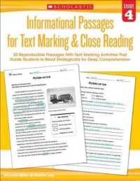 Informational Passages for Text Marking & Close Reading: Grade 4 : 20 Reproducible Passages with Text-Marking Activities That Guide Students to Read Strategically for Deep Comprehension (Informational Passages for Text Marking & Close Reading)