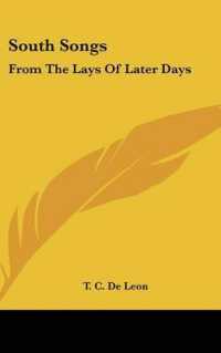South Songs : From the Lays of Later Days