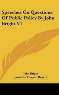 Speeches on Questions of Public Policy by John Bright V1