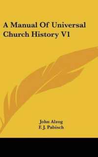 A Manual of Universal Church History V1