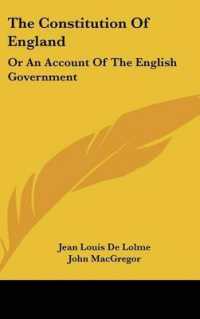 The Constitution of England : Or an Account of the English Government