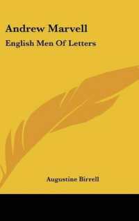 Andrew Marvell : English Men of Letters