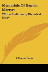 Memorials of Baptist Martyrs : With a Preliminary Historical Essay