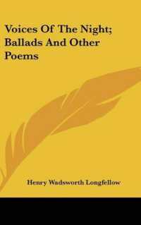 Voices of the Night; Ballads and Other Poems