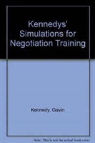 Kennedys' Simulations for Negotiation Training （3 CDR）