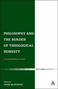Philosophy and the Burden of Theological Honesty : A Donald MacKinnon Reader