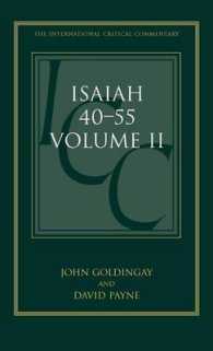 Isaiah 40-55 Vol 2 (ICC) : A Critical and Exegetical Commentary (International Critical Commentary)