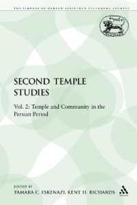 Second Temple Studies : Vol. 2: Temple and Community in the Persian Period (The Library of Hebrew Bible/old Testament Studies)