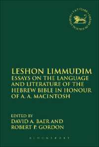 Leshon Limmudim : Essays on the Language and Literature of the Hebrew Bible in Honour of A.A. Macintosh (The Library of Hebrew Bible/old Testament Studies)