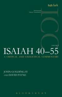 Isaiah 40-55 Vol 1 (ICC) : A Critical and Exegetical Commentary (International Critical Commentary)