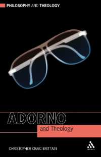 アドルノと神学<br>Adorno and Theology (Philosophy and Theology)