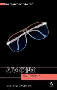 アドルノと神学<br>Adorno and Theology (Philosophy and Theology)