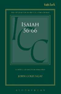 Isaiah 56-66 (ICC) : A Critical and Exegetical Commentary (International Critical Commentary)
